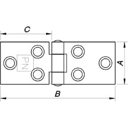 Plokščias vyris 38 x 90 mm 0960170402300
