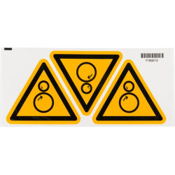 Lipdukas su besisukančių dalių saugos žymėjimui WB223499