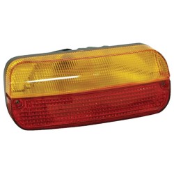 Case - IH 315 020999000 Galinis žibintas LH stačiakampis, raudonas/gintarinis, užsukamas, 262x99x152mm Deutsch kištukas, Cobo
