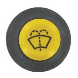 Massey Ferguson 2725 11245100PN Stūmoklinis jungiklis, valytuvų ploviklis, apvalus, geltonas