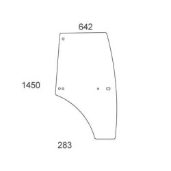 Massey Ferguson 3635 Tier 3 VA431585N Sukomplektuotas durų stiklas