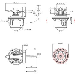 Massey Ferguson 3615 2641720KR Kuro siurblys Perkins