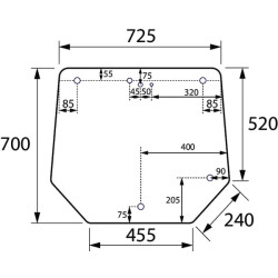 Massey Ferguson 3655 VA374757 Galinis langas
