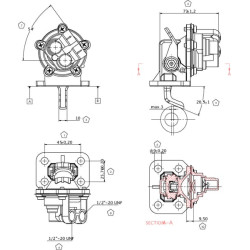 Massey Ferguson 4315 2641808KR Kuro siurblys Perkins