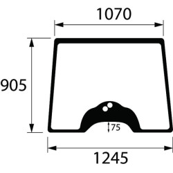 Massey Ferguson 4320 3821747M1N Priekinio lango viršutinė dalis