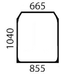 Massey Ferguson 4360 82780225N Cristal delantero