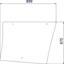 Massey Ferguson 5440 4272765M1N Šoninis langas