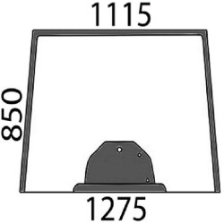 Massey Ferguson 5440 4282184M1N priekinis stiklas