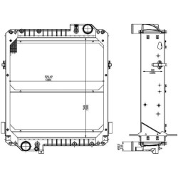 Massey Ferguson 5455 3781114M1N radiatorius