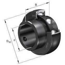 Massey Ferguson 5455 UC207INA Guolių įdėklas 35x72x20.6mm INA/FAG
