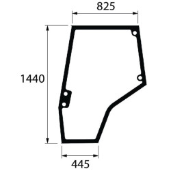 Massey Ferguson 5465 4272770M1N Durų stiklas kairysis