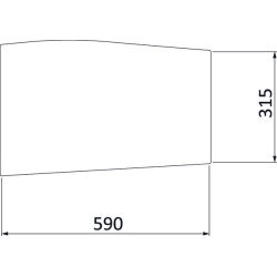 Massey Ferguson 6460 3902149M1N Apatinis priekinis stiklas