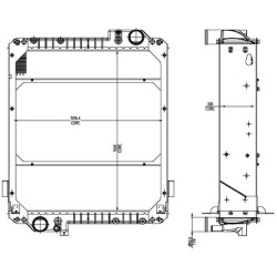 Massey Ferguson 6465 3785830M2N radiatorius