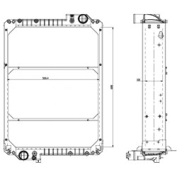Massey Ferguson 6485 3785214M2N radiatorius