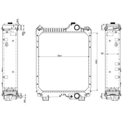 Case - IH Maxxum 140X 84485111N Radiatorius