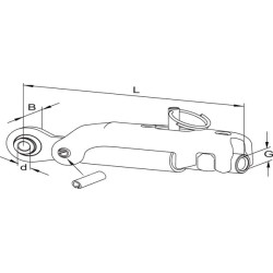 Massey Ferguson 6614 309100 Stabilizatoriaus ASST-B bazė