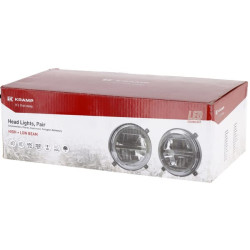 Massey Ferguson 7170 LA80055 priekiniai žibintai LED, 22/21W, apvalūs, 9-36V, Ø140mm, tolimosios / artimosios šviesos, H4 jungti