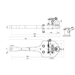 Massey Ferguson 7465 0096031210A11 Nešimo plokštė 80 mm