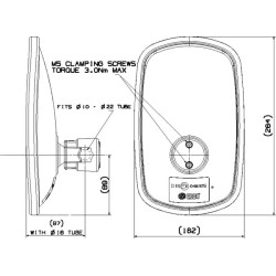 Massey Ferguson 8220Xtra 7182320A veidrodis 263x160