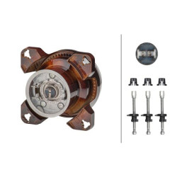 Massey Ferguson 8690 1K0008191011 Halogeninis priekinis žibintas, apvalus, 12V, skaidrus, Ø 90 mm, Hella