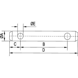 Massey Ferguson 265 VPL7032 Toplink kaištis 141,6 mm Vapormatic