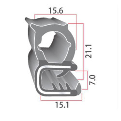 Massey Ferguson 355 CA5012 stiklo guma