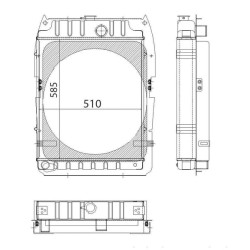 Massey Ferguson 399 3614476M91N radiatorius