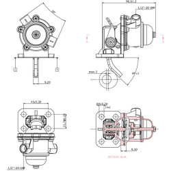 Massey Ferguson 184 2641728KR Kuro siurblys Perkins