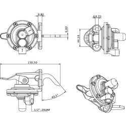 Massey Ferguson 165 2641336KR Kuro siurblys Perkins