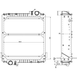Massey Ferguson 4235 3808158M3N radiatorius