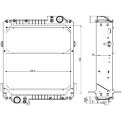 Massey Ferguson 6260 3781115M1N radiatorius