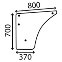 New Holland 4230 9966368N Lango stiklas