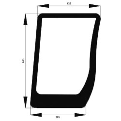 New Holland TS100A Plus 82030487N Windscreen lower