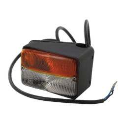 New Holland TS100A Plus 03289000 Direction and position light RH Halogen, front, rectangular, 12V, amber/transparent, bolt on, C