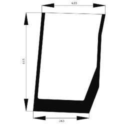 New Holland TS110A Plus 82030485N Windscreen lower