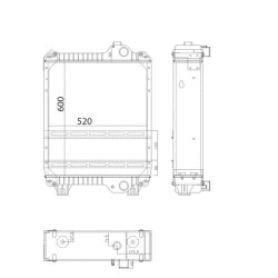 New Holland TS115A Delta 87306757N Radiator
