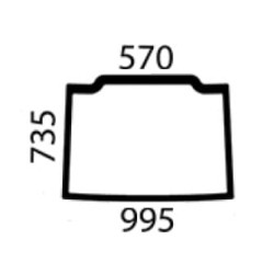 New Holland T4030F Upgrade SpeciaL(2/12 - ) 87381258 Cab glass