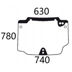 New Holland T4040F 5196371N Rear window upper