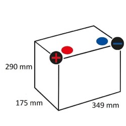 Case - IH 4230 625014072KR Akumuliatorius 12V 125Ah 720A JK: 648/656 Kramp