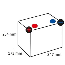 Case - IH 4230 610048068KR Akumuliatorius 12V 110Ah 680A JK: 664 Kramp