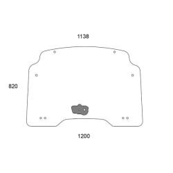 New Holland T4.75 84218213N Upper front window