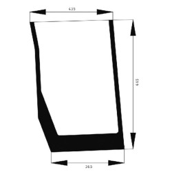 New Holland T6020 Plus 82030486N Windscreen lower