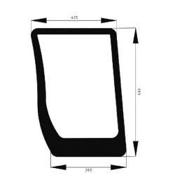 New Holland T6020 Plus 82030488N Windscreen lower