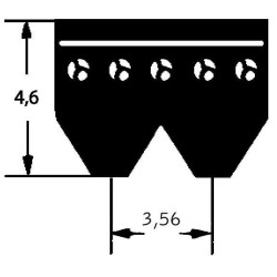New Holland TL80A 4PK1100 Ribbed belt 4 rib PK x110mm Optibelt