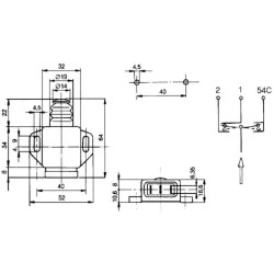 New Holland TN65F 15110000 Brake light switch