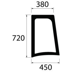 New Holland TN70F D6867 Side window