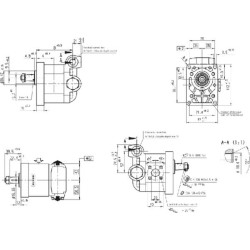 New Holland TN80F 0510725384 Gear pump AZPF-10-022LHO20KEXXX22-S0002 Bosch Rexroth