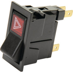 New Holland TN85FA 13419000 Rocker switch, 0-I, off-on, 4-pin, Hazard lights
