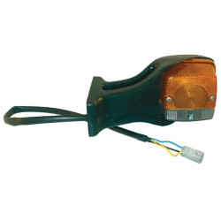 New Holland TN90F 03412000 Direction and position light LH Halogen, front, square, 12V, amber/transparent, bolt on, 190x AMP plu