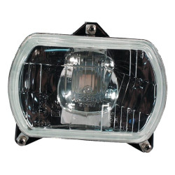 New Holland TN95FA 05389000 Headlight insert Halogen, rectangular, transparent, 155x65x155mm, Cobo